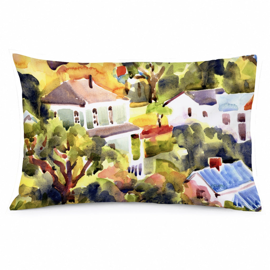 Houses Standard Pillowcase Lightweight Super Soft Easy Care Decorative Artwork Pillowcase, Standard