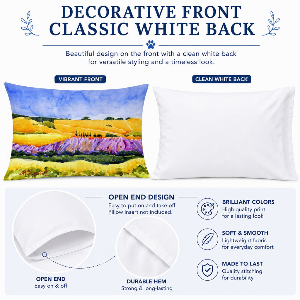 Landscape Standard Pillowcase Lightweight Super Soft Easy Care Decorative Artwork Pillowcase, Standard