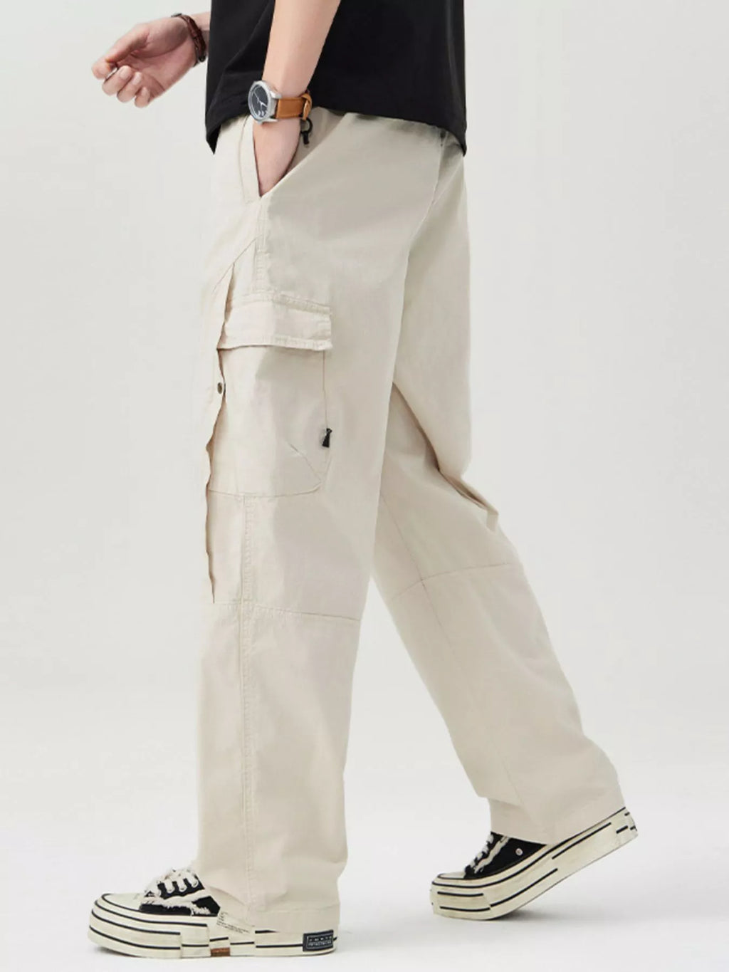 Men's Full Size Loose Fit Cargo Pants Plus Size