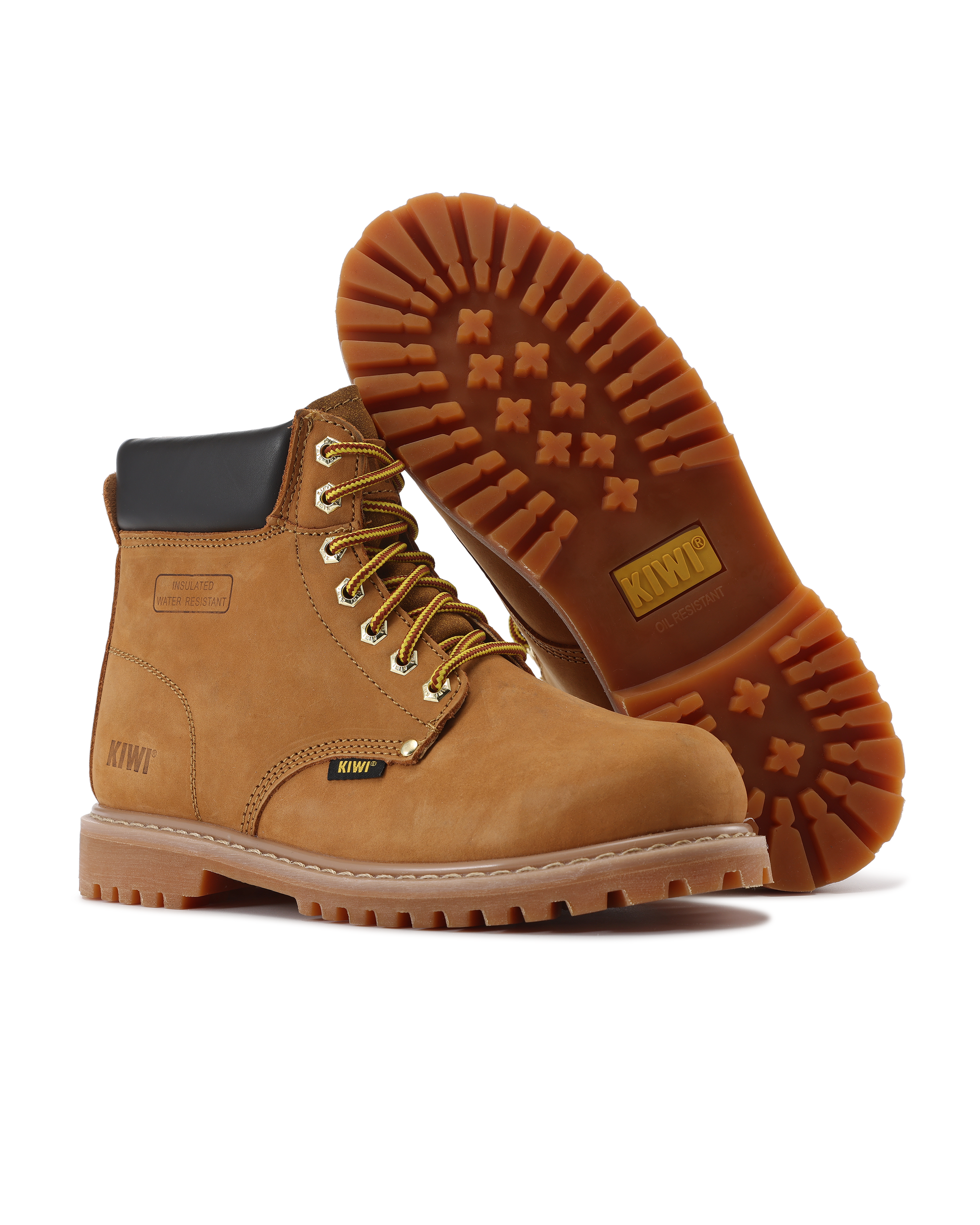 Kiwi Premium Wheat Nubuck 6" Steel Toe Water Resistant Work Boots [60100]