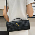 Woven Leather Crossbody Bag