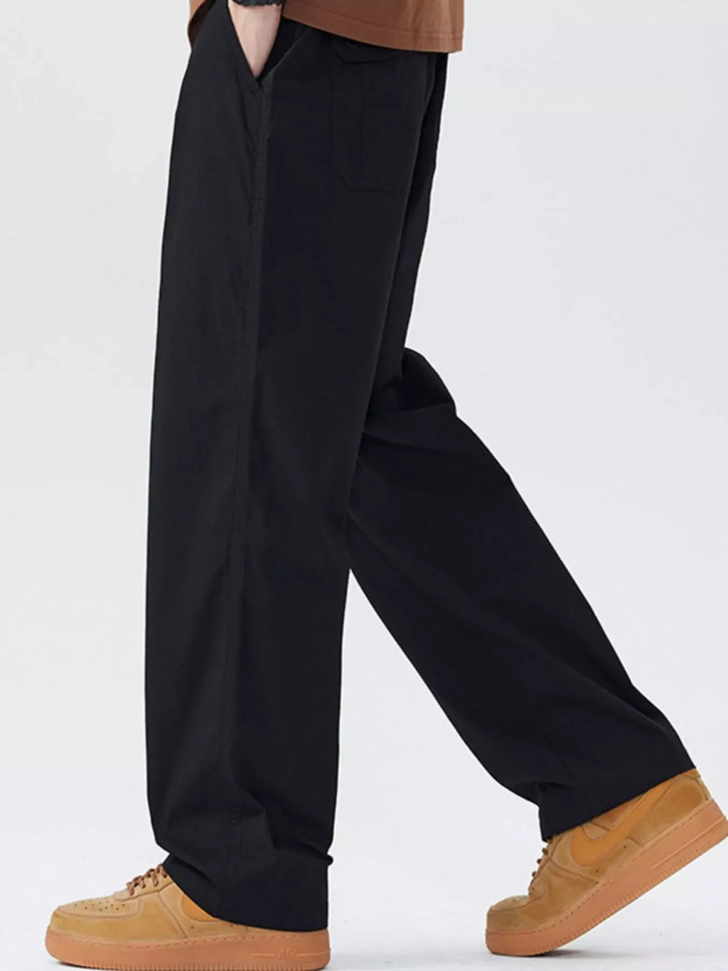 Men's Full Size Casual Loose Fit Wide Leg Pants Plus Size