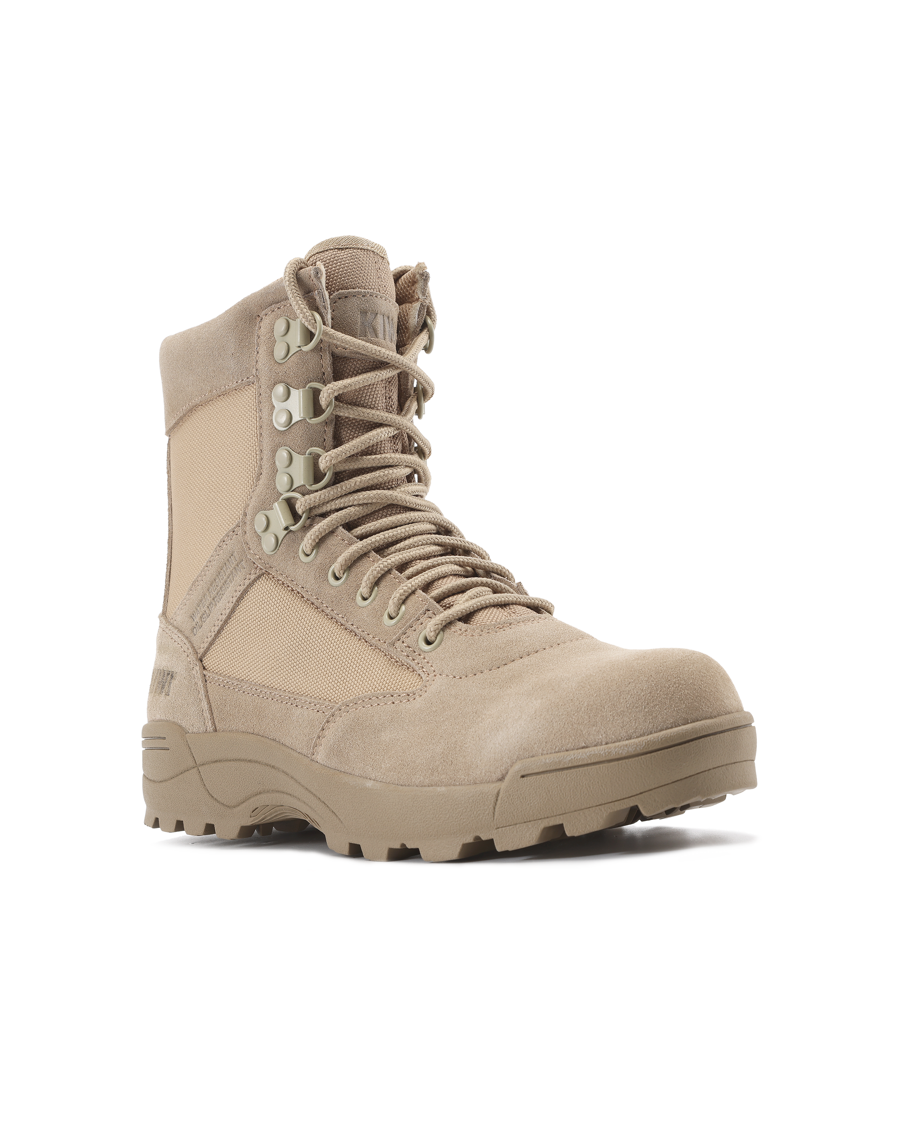 Kiwi Durable Sand Suede 6.5" Steel Toe Zipped Water Resistant Tactical Boots [60200]