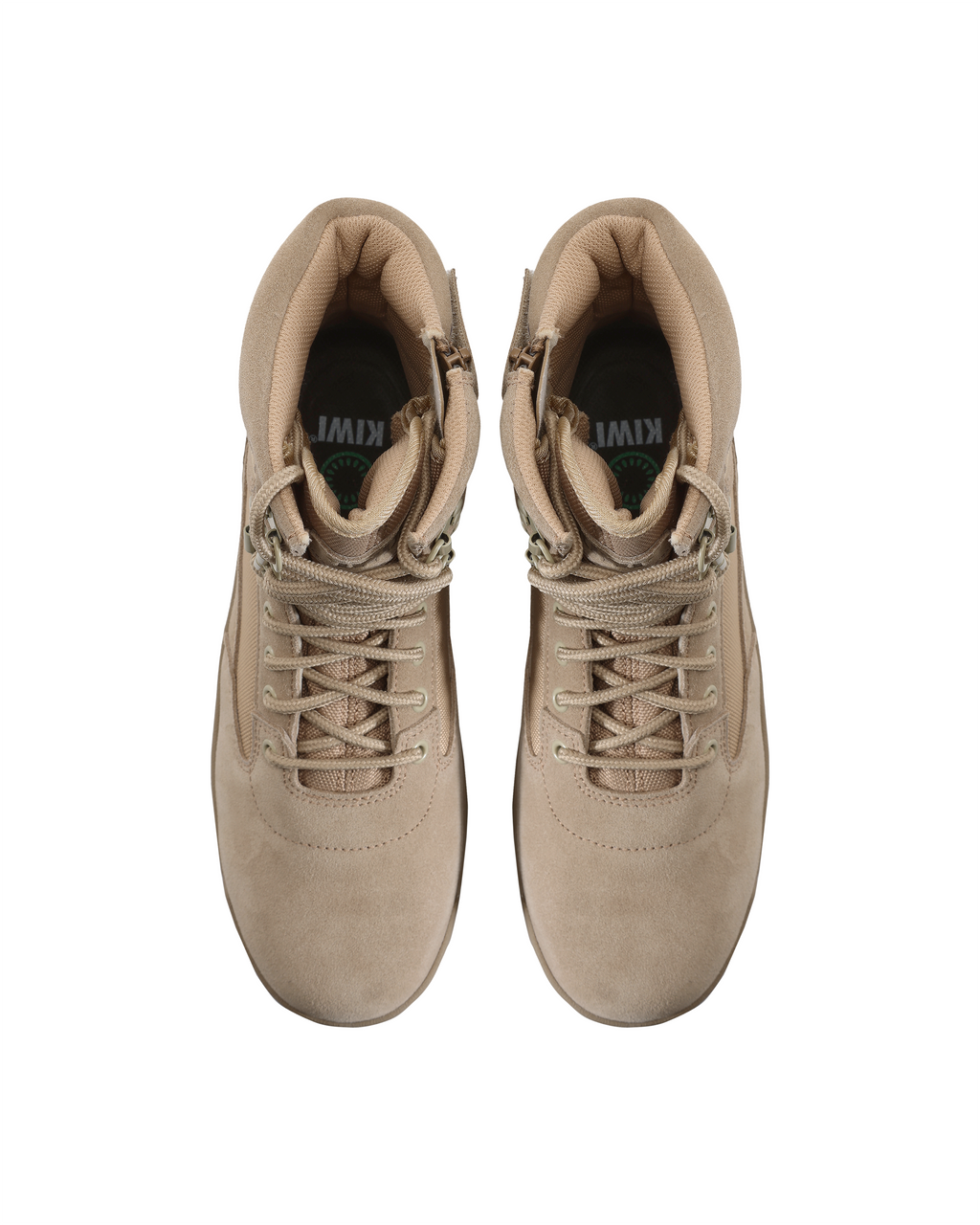 Kiwi Durable Sand Suede 6.5" Steel Toe Zipped Water Resistant Tactical Boots [60200]
