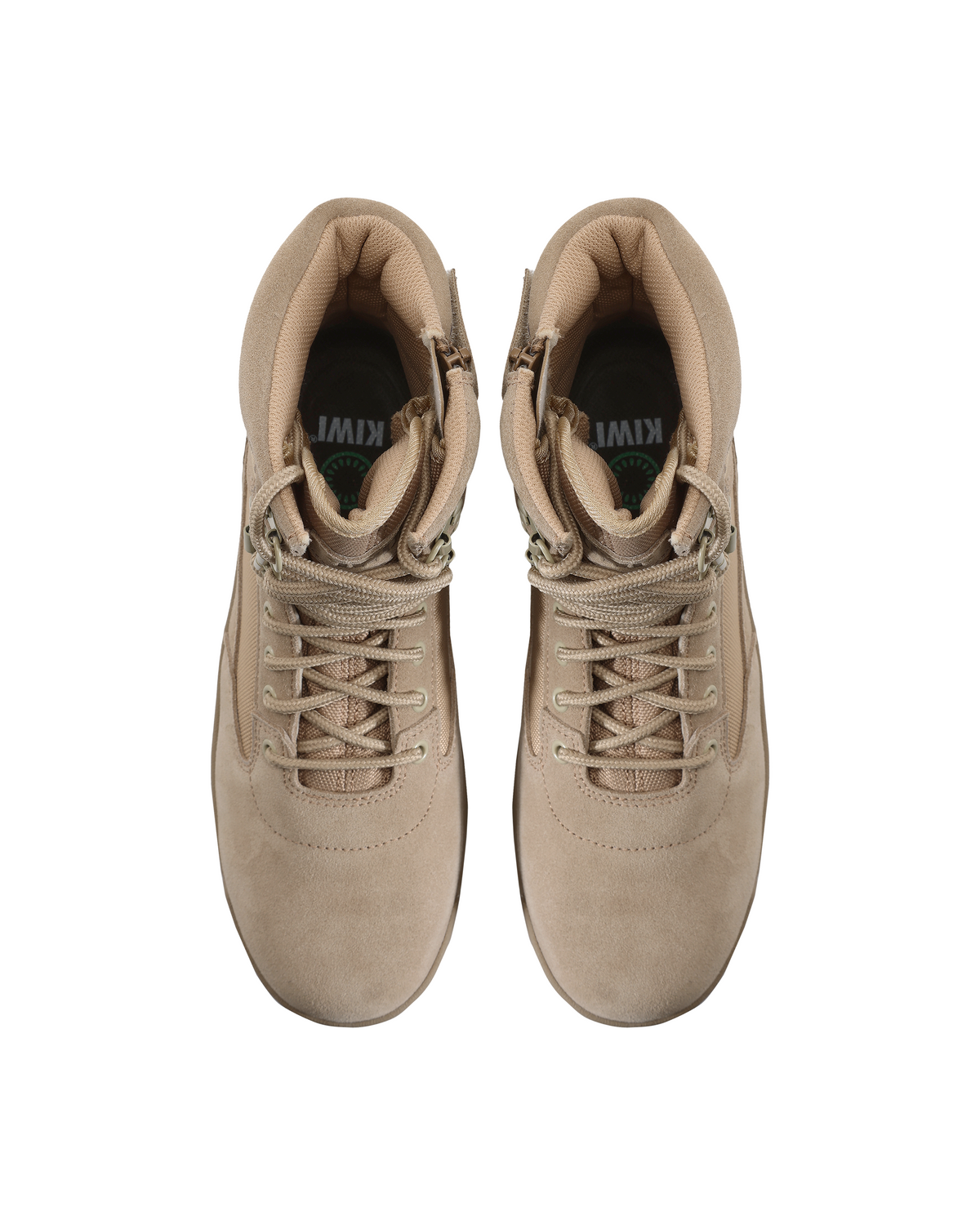 Kiwi Durable Sand Suede 6.5" Steel Toe Zipped Water Resistant Tactical Boots [60200]