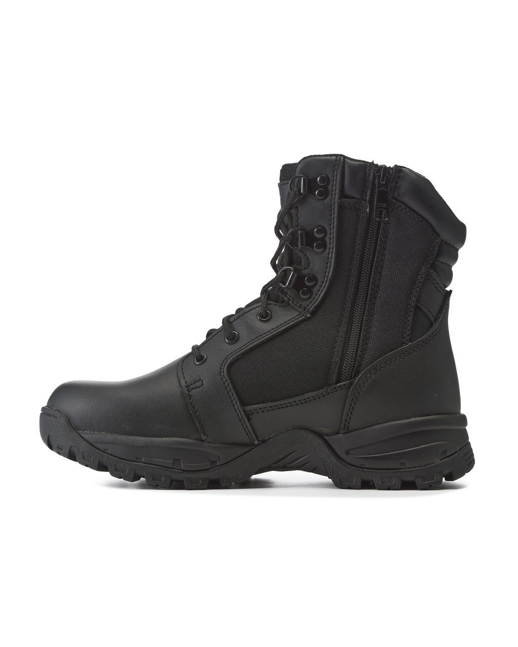 Kiwi Rugged Black Action Leather 7" Zipped Water Resistant Tactical Boots [62300]