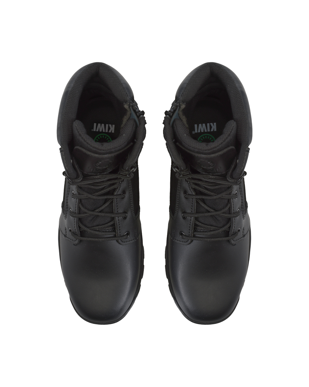 Kiwi Rugged Black Action Leather 7" Zipped Water Resistant Tactical Boots [62300]