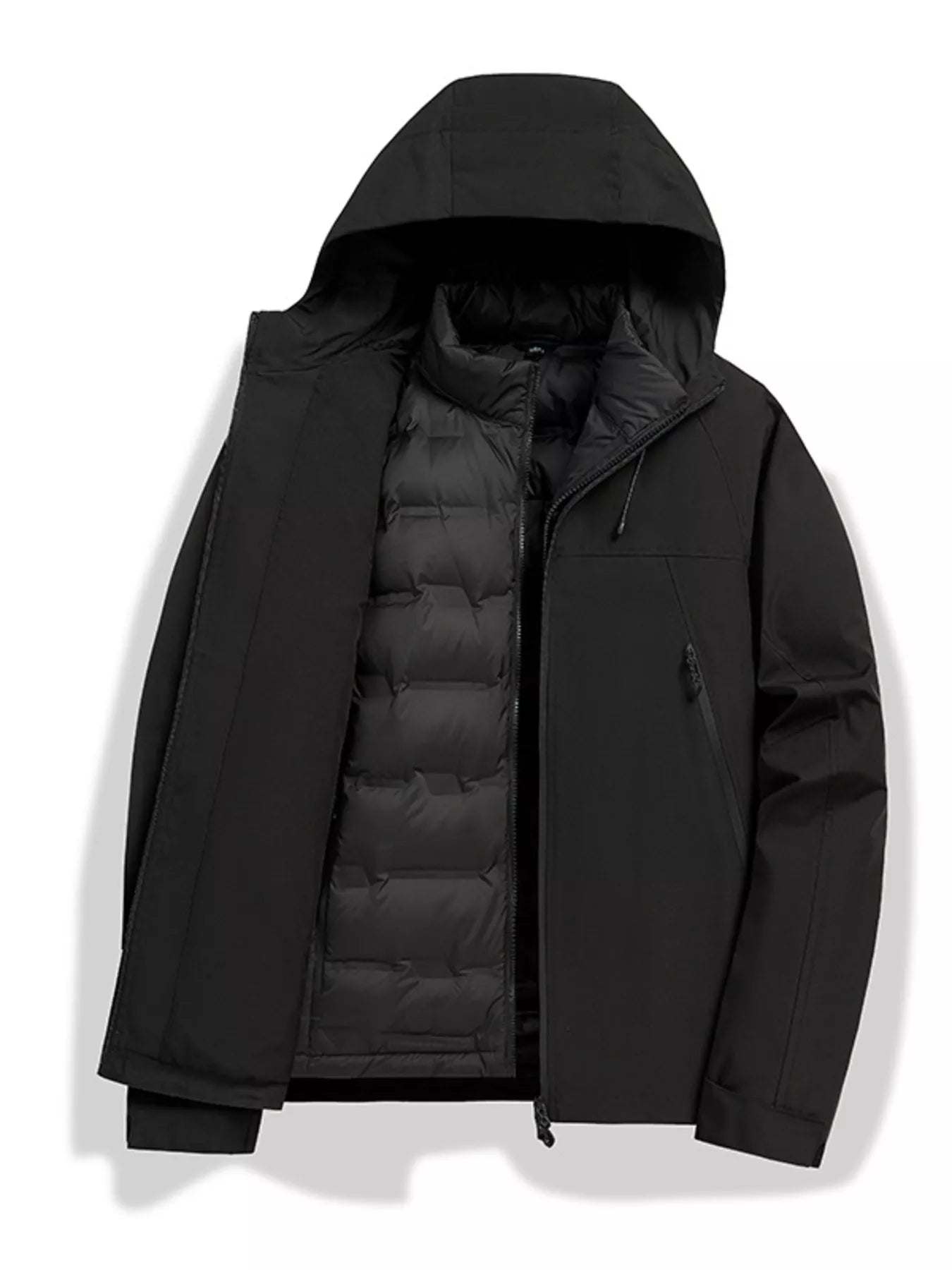 Men's Full Size Zip Up Outdoor Jacket Plus Size