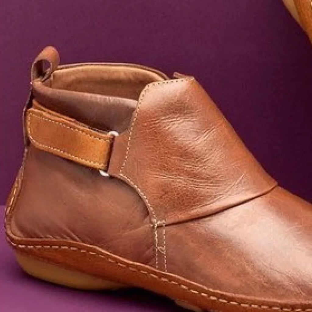 PU Leather Ankle Boots