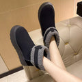 Cozy Plush-Lined Winter Ankle Boots