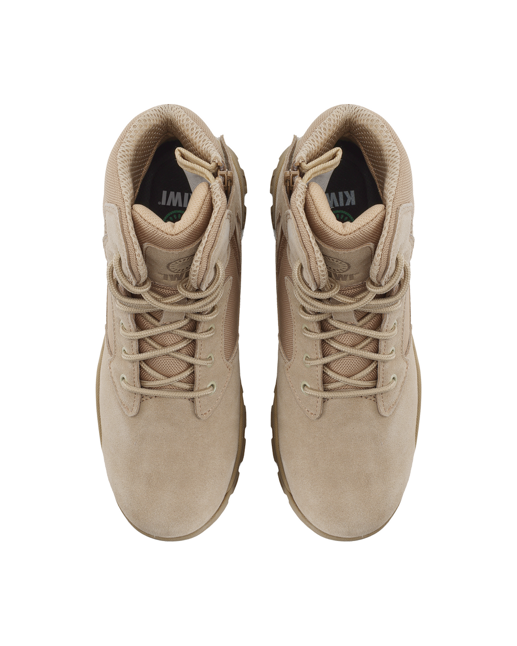 Kiwi Rugged Sand Suede Mid-Cut 6" Zipped Water Resistant Tactical Boots [63000]