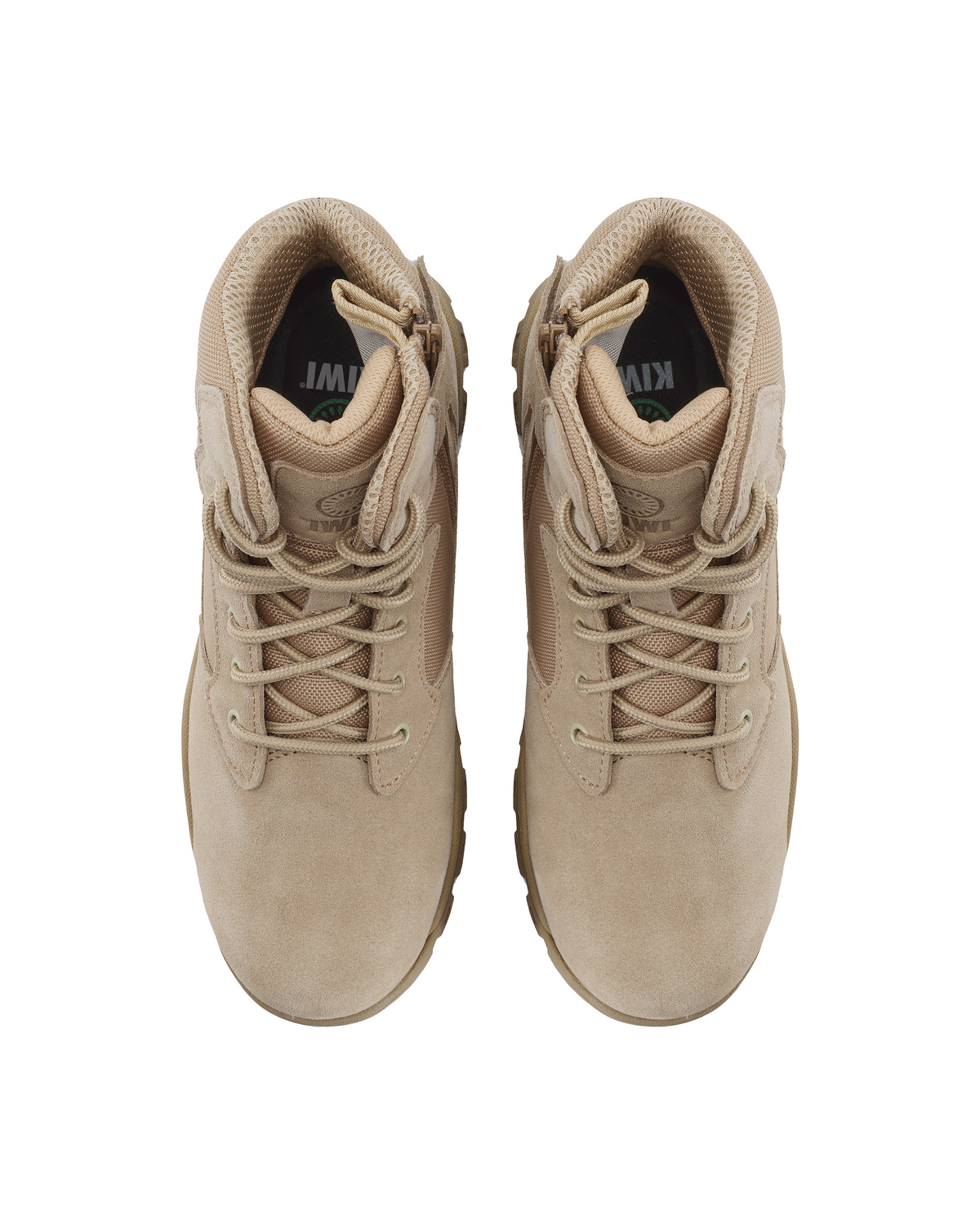 Kiwi Rugged Sand Suede Mid-Cut 6" Composite Toe Zipped Water Resistant Tactical Boots [68000]