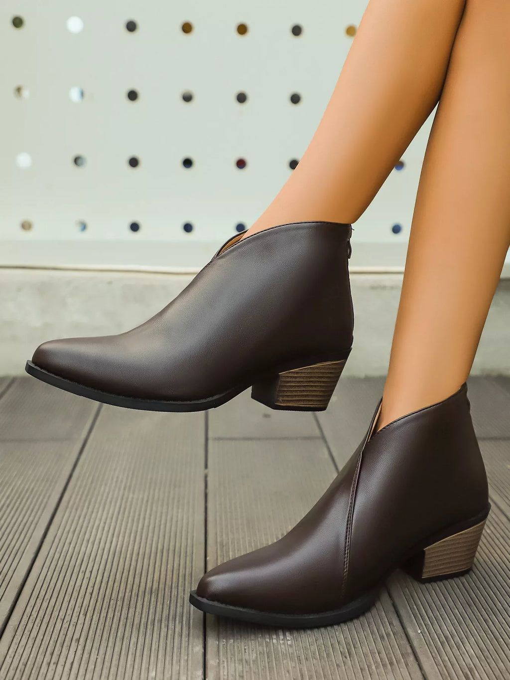 Pointed-Toe Ankle Boots