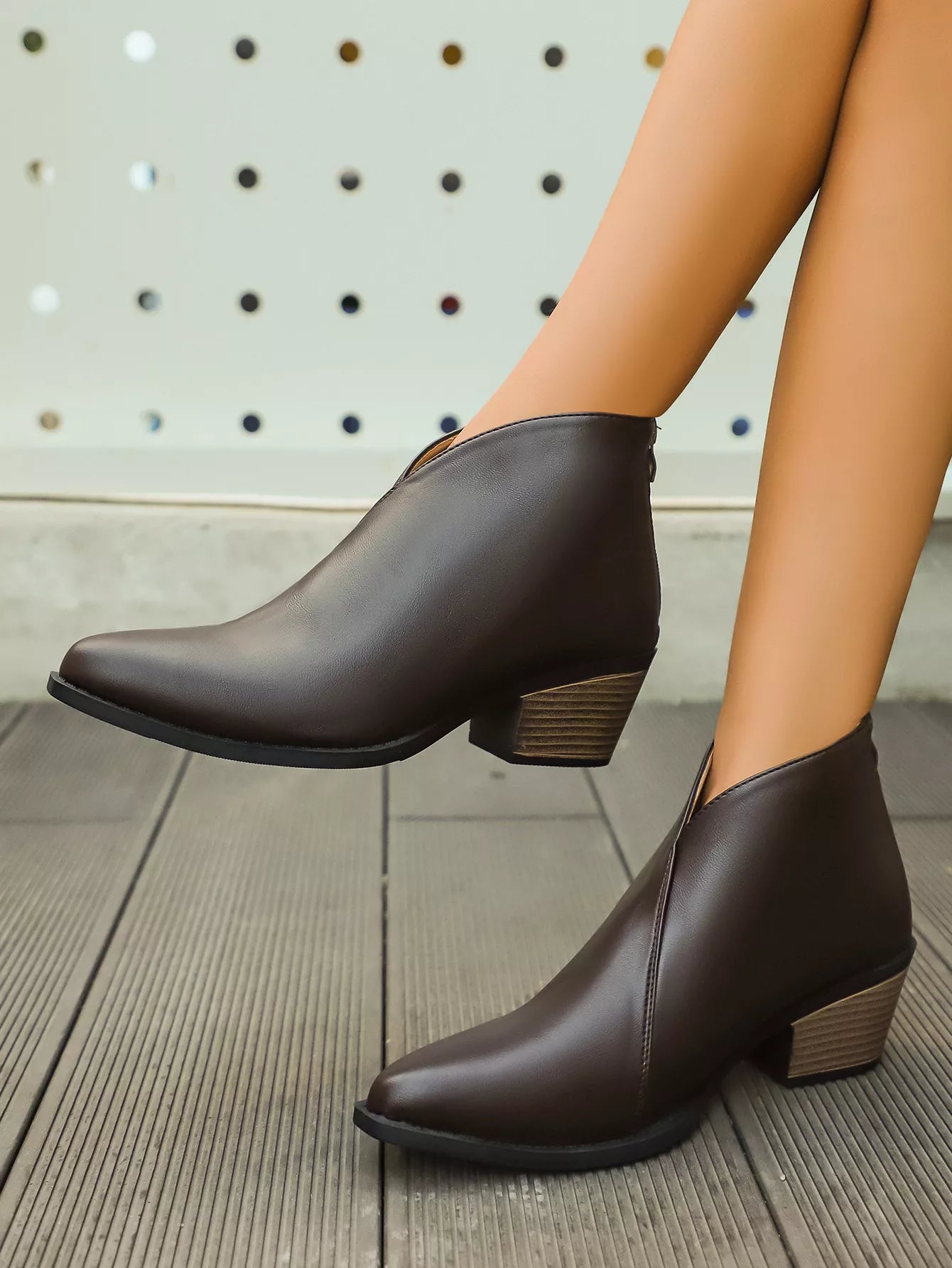 Pointed-Toe Ankle Boots