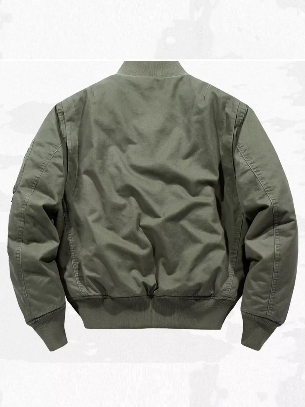 Men's Plus Size Classic Zip Up Bomber Jacket