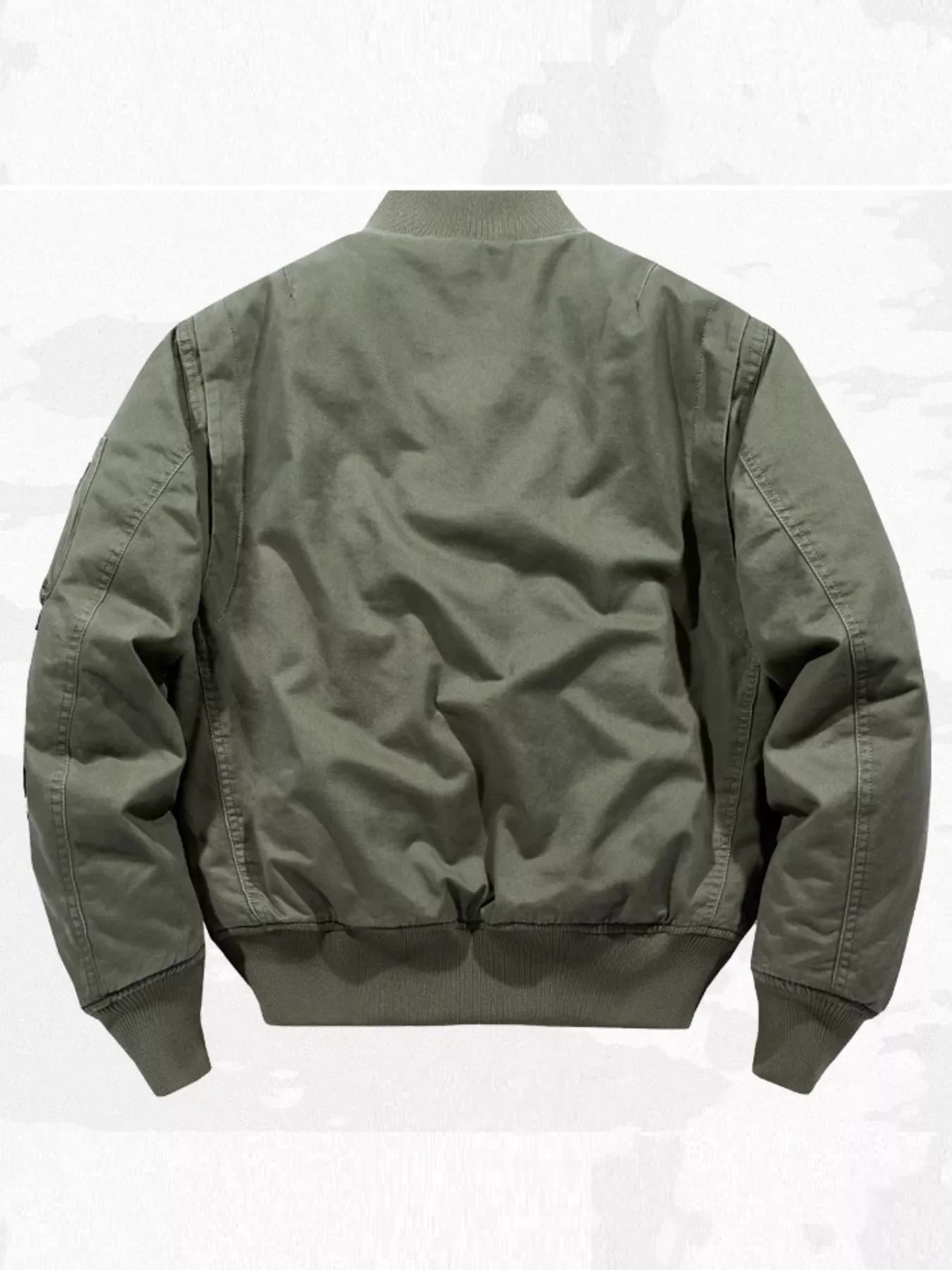 Men's Plus Size Classic Zip Up Bomber Jacket