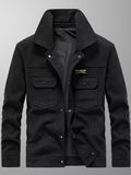 Men's Plus Size Casual Corduroy Button-Down Jacket