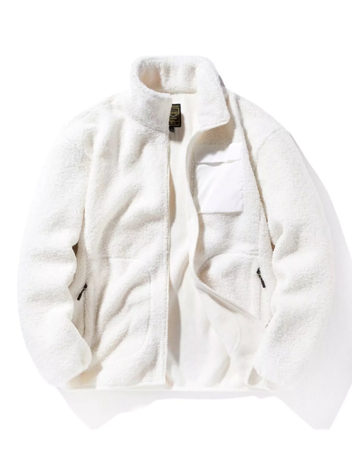 Men's Plus Size Warm Fleece Zip-Up Jacket