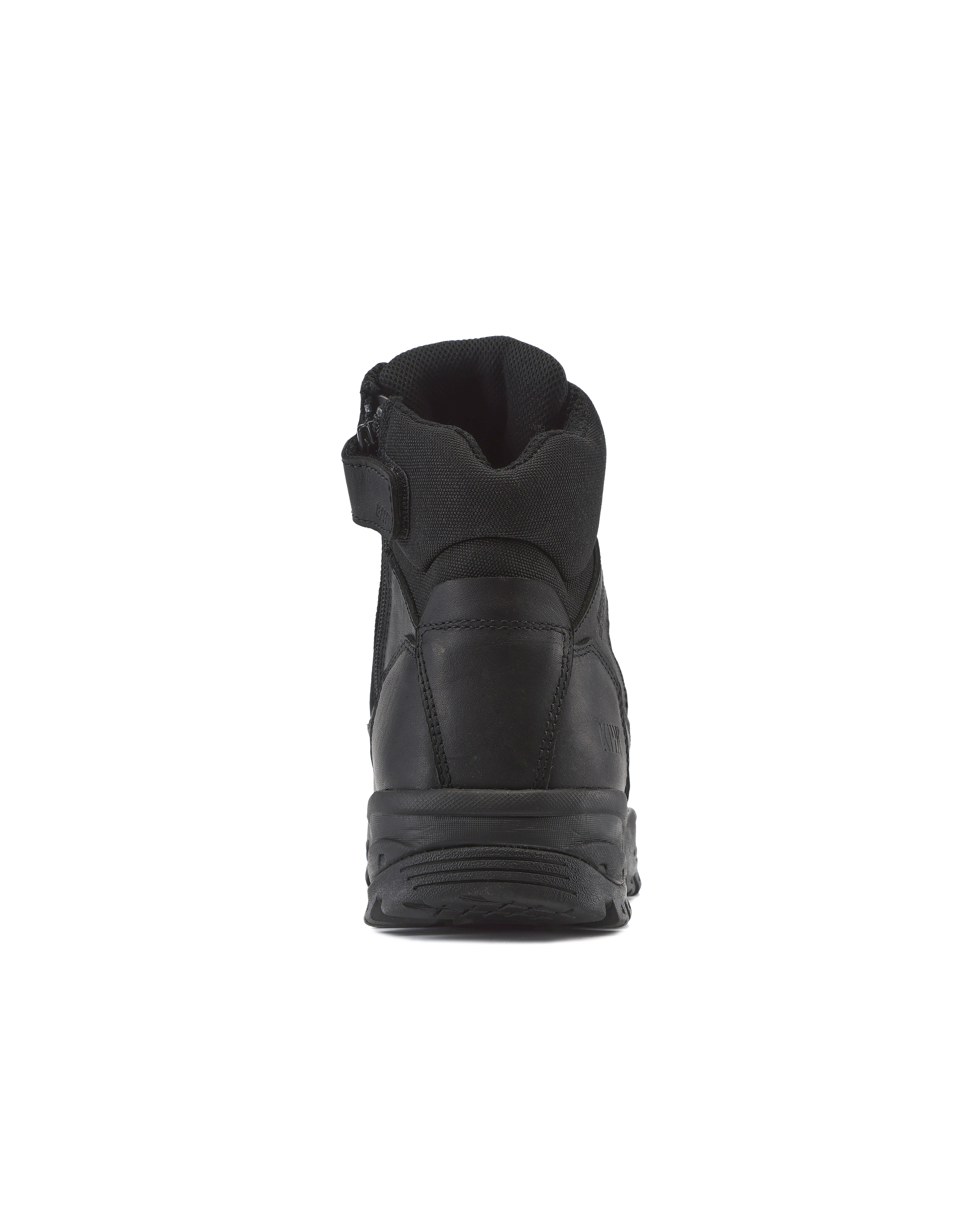 Kiwi Rugged Black Full Grain Leather Mid-Cut 6" Zipped Waterproof Tactical Boots [63100]