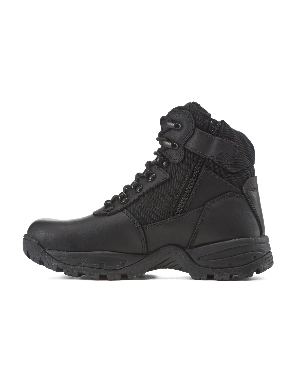 Kiwi Rugged Black Full Grain Leather Mid-Cut 6" Composite Toe Zipped Waterproof Tactical Boots [68100]