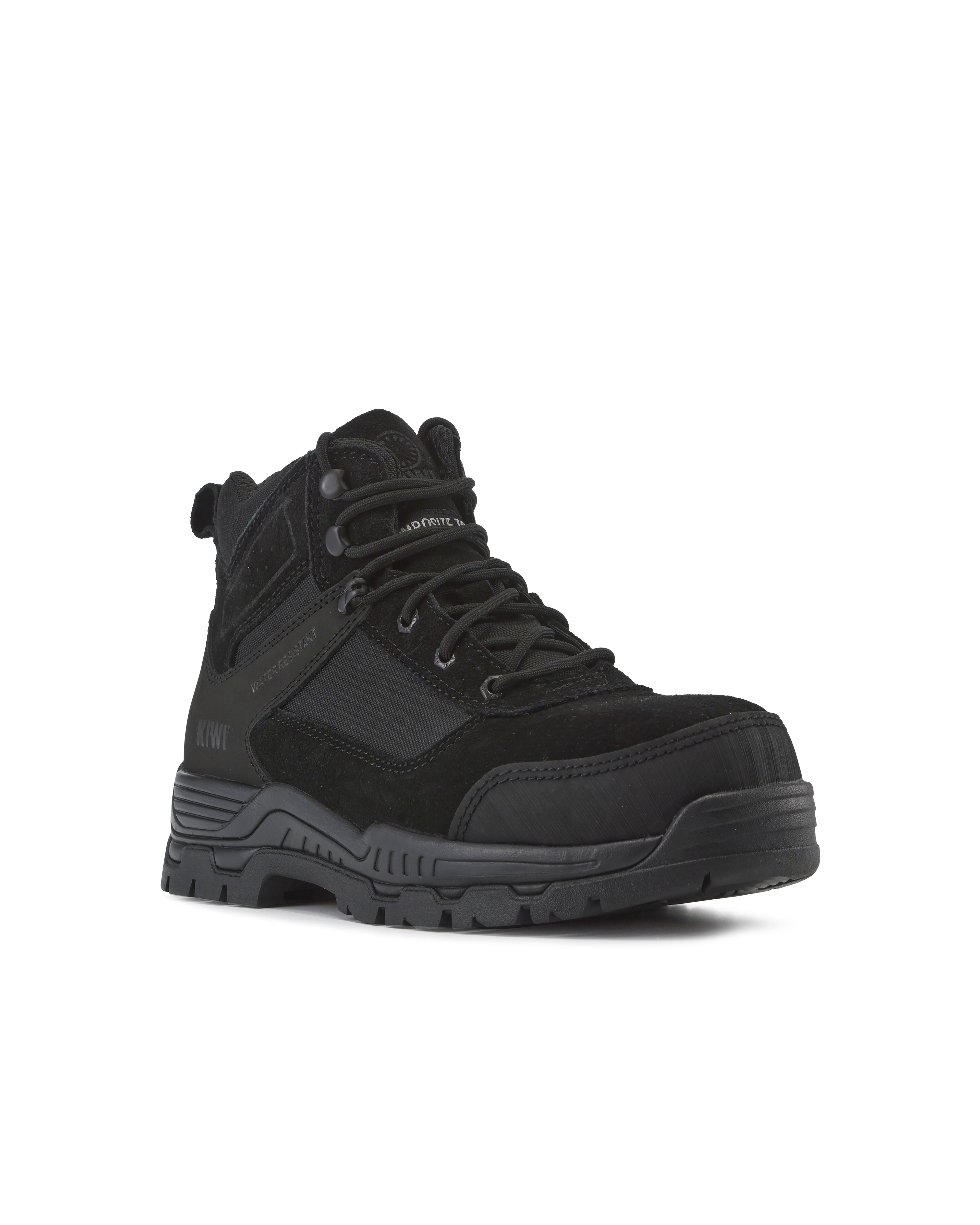 Kiwi Trek Black Suede/Nylon 5" Composite Toe Water Resistant Work Boots [68600]