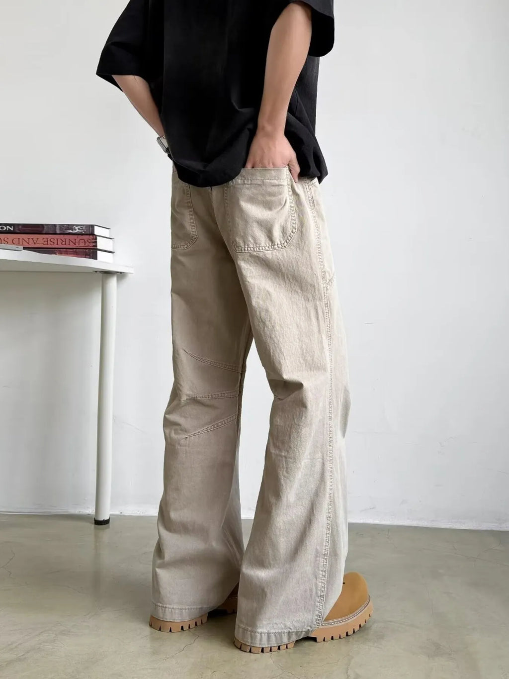 Men's Full Size Wide Leg Pants Plus Size