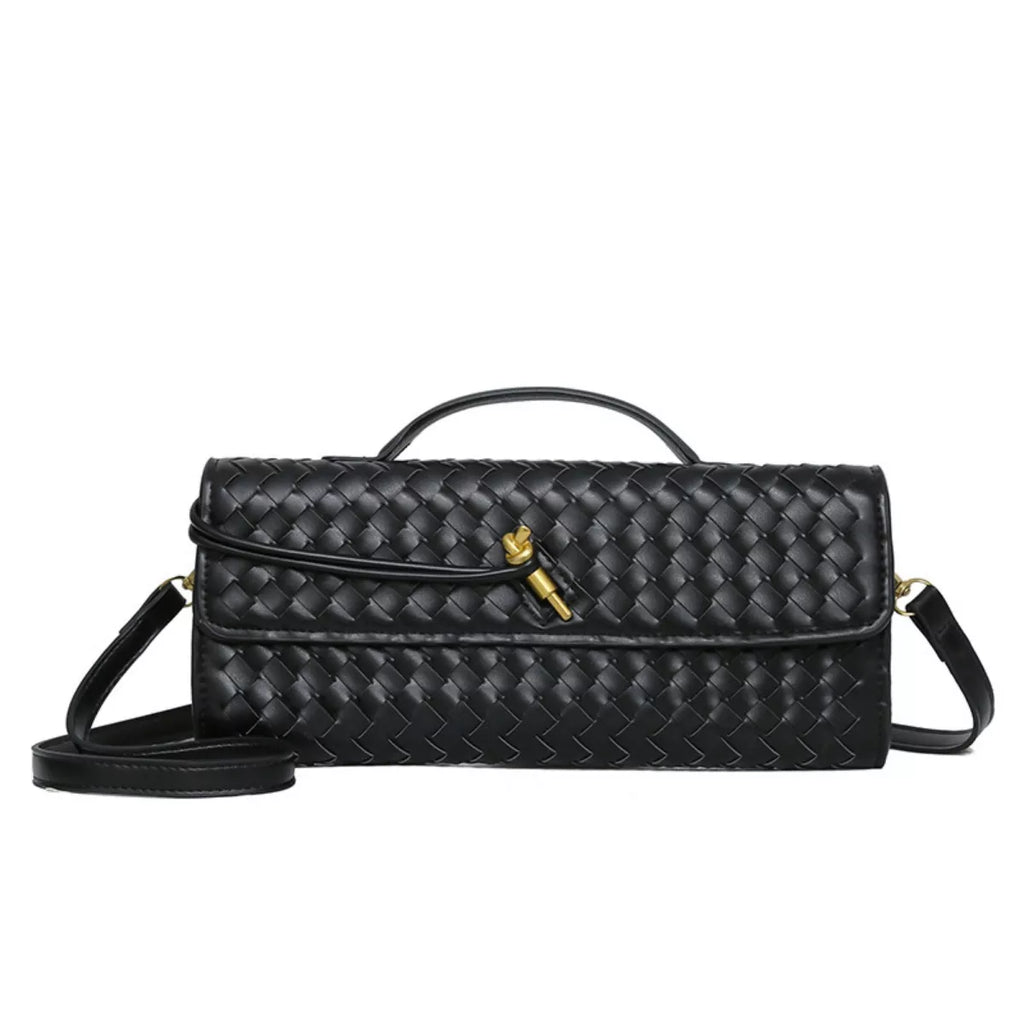 Woven Leather Crossbody Bag