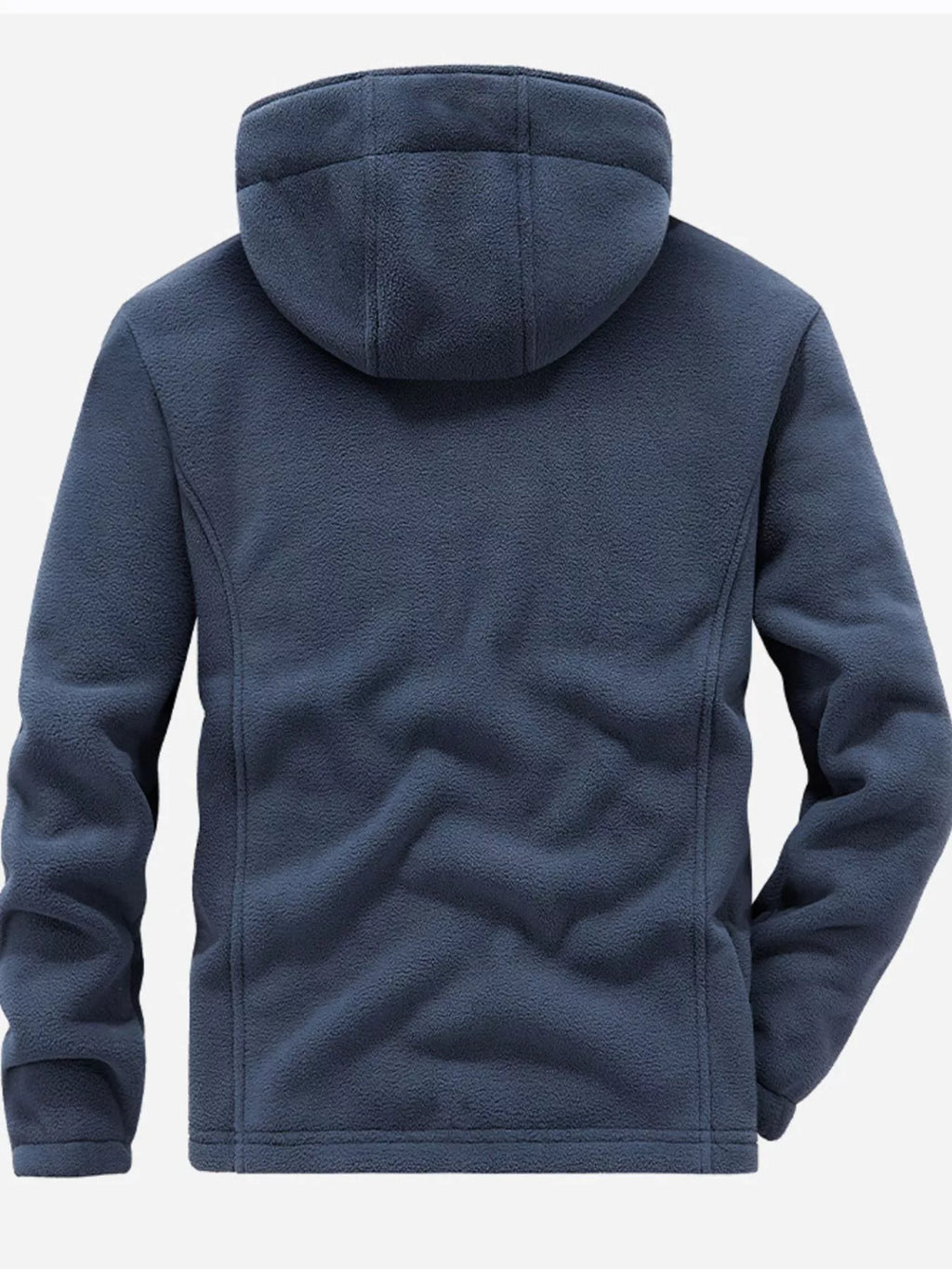 Men's Plus Size Zip Up Hooded Fleece Jacket