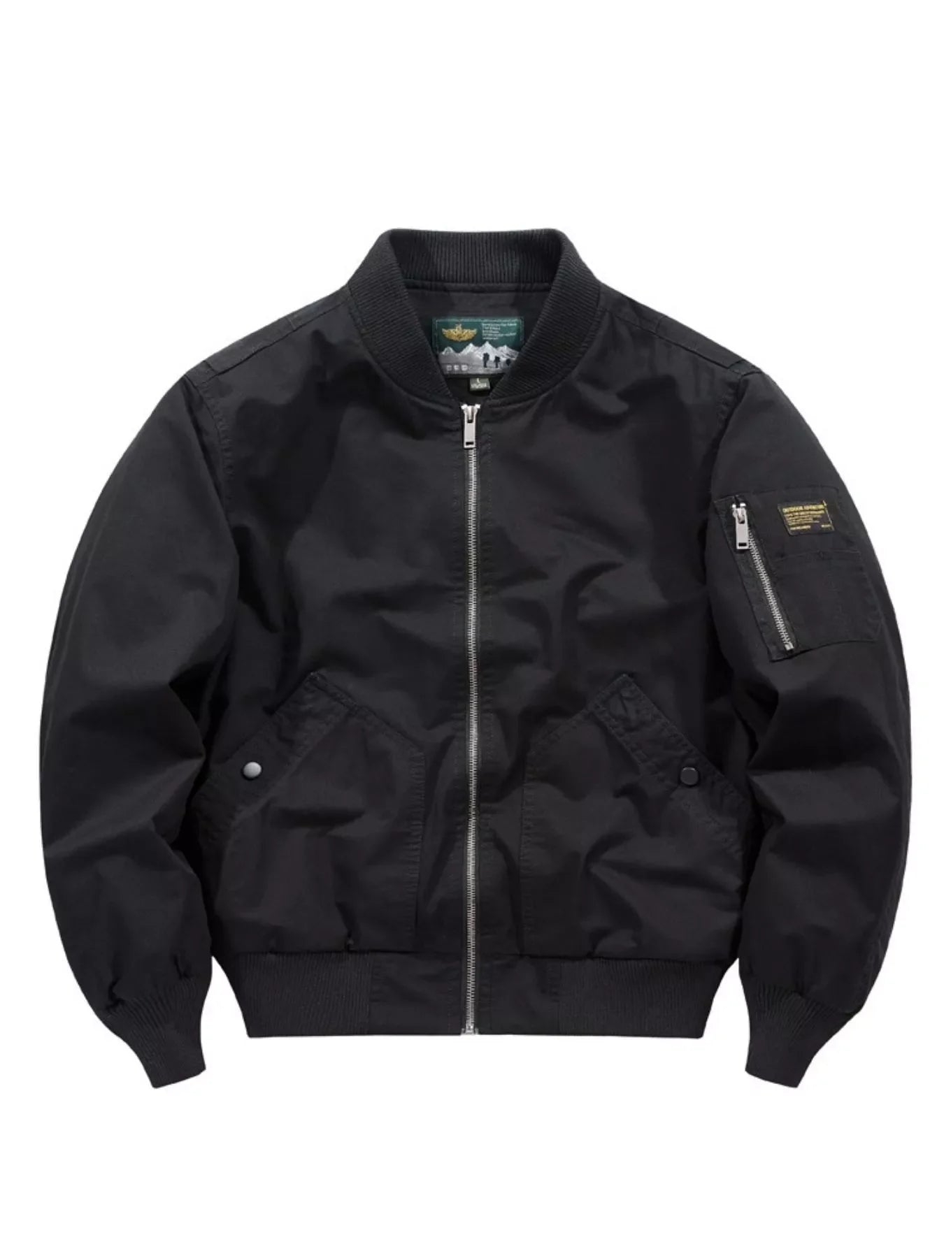 Men's Plus Size Classic Zip Up Bomber Jacket