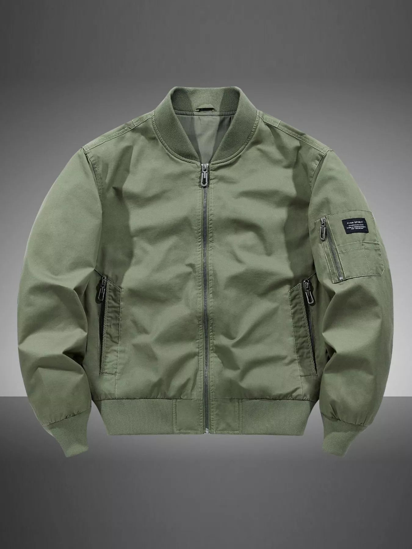 Men's Plus Size Casual Lightweight Bomber Jacket