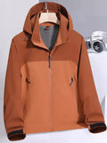 Men's Plus Size Hooded Windproof Outdoor Jacket