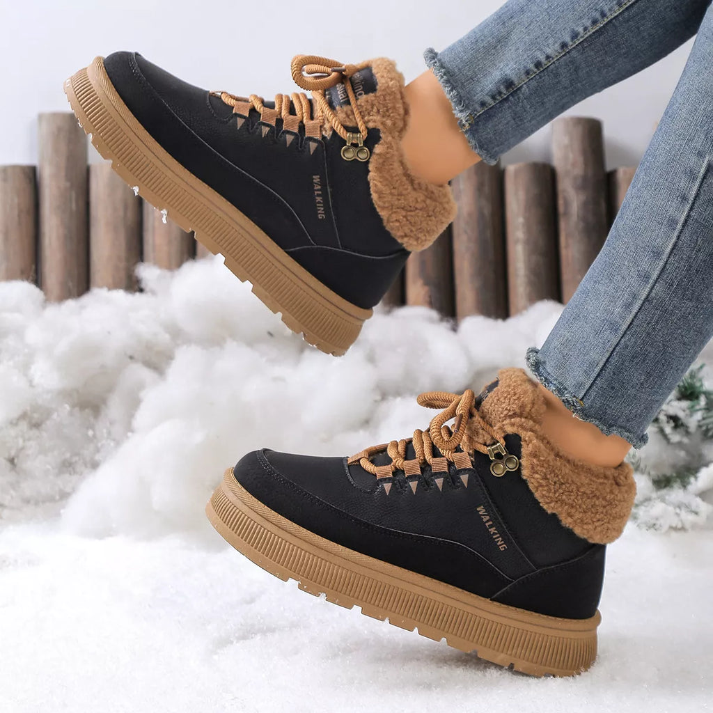 Fur-Lined Ankle Boots