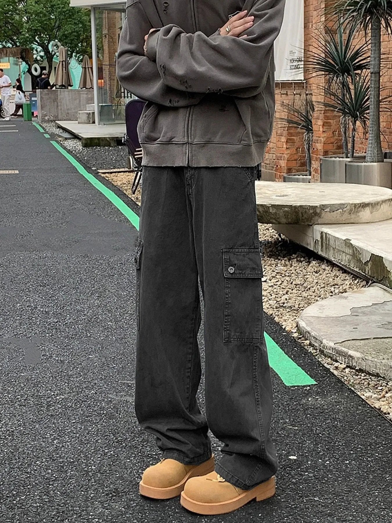 Men's Full Size Loose Fit Cargo Pants Plus Size