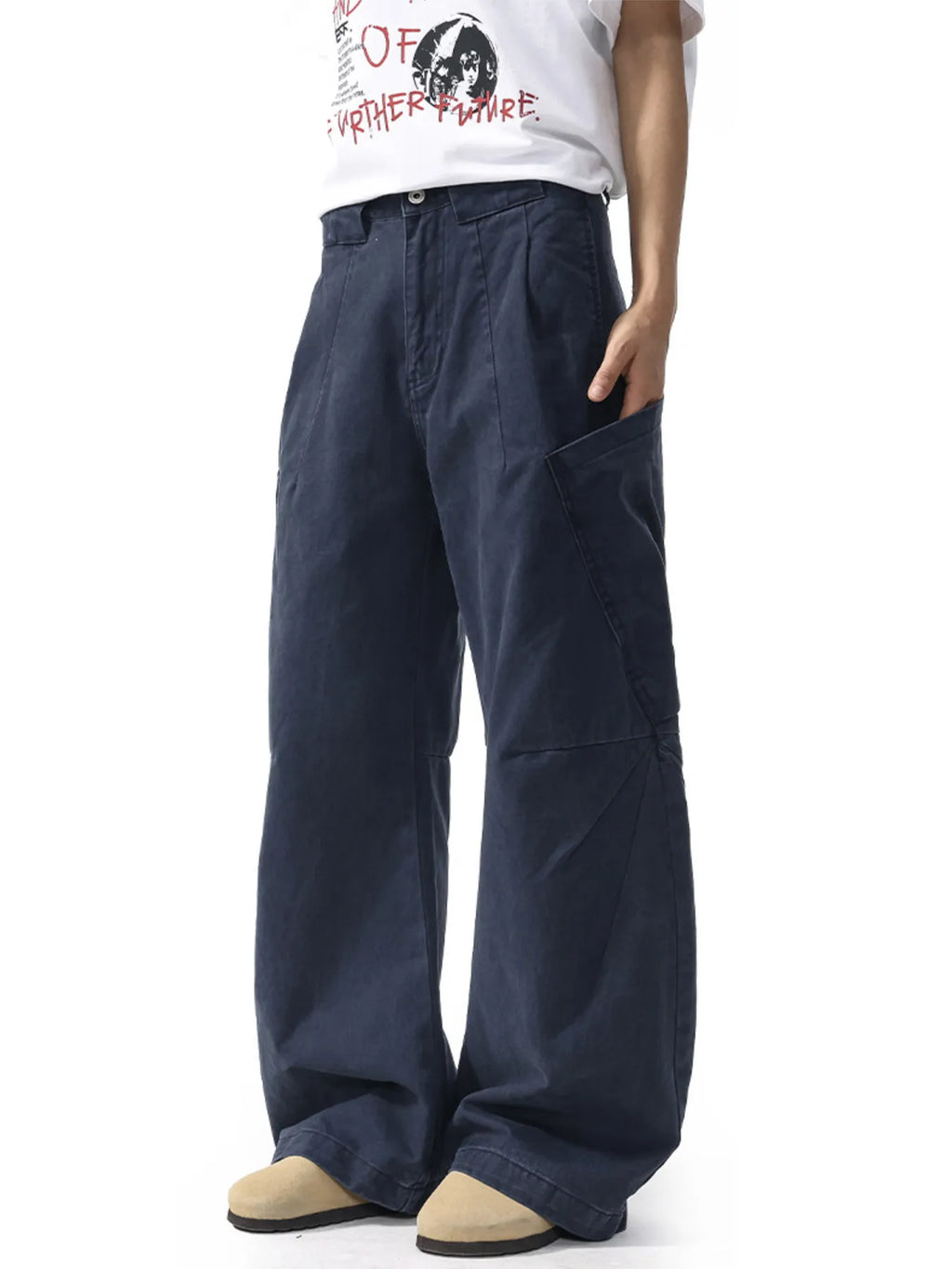 Men's Wide Leg Cargo Pants