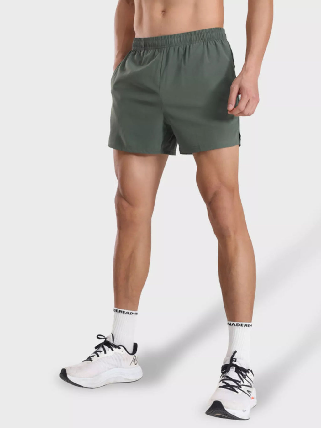 Men's Plus Size Elastic Waist Active Shorts