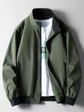 Men's Plus Size Casual Lightweight Bomber Jacket