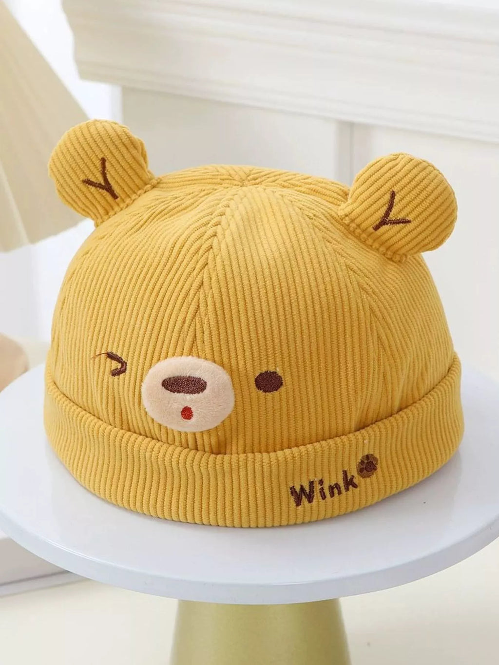 Children's Bear Ear Corduroy Hat