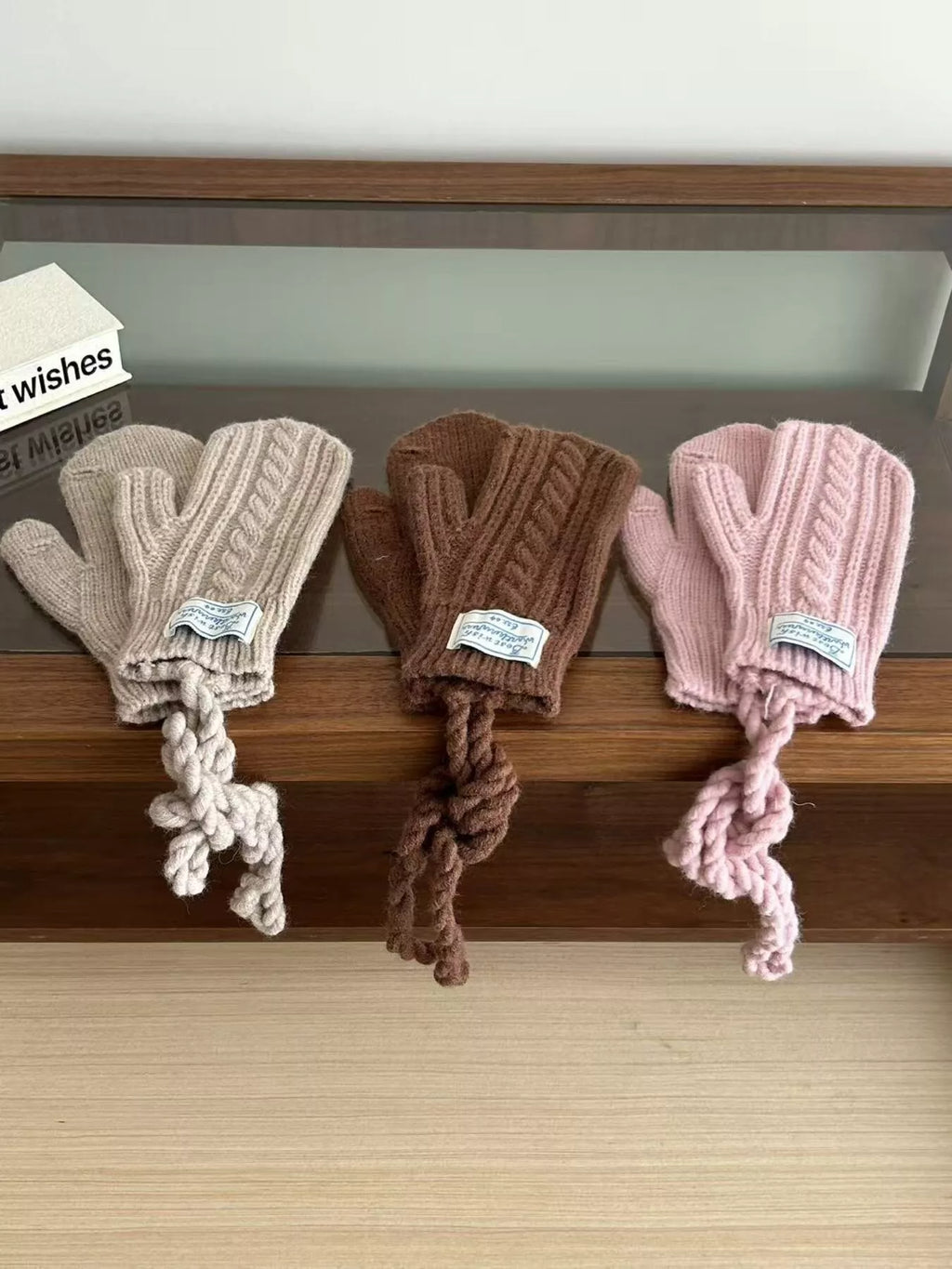 Cable Knit Warm Gloves