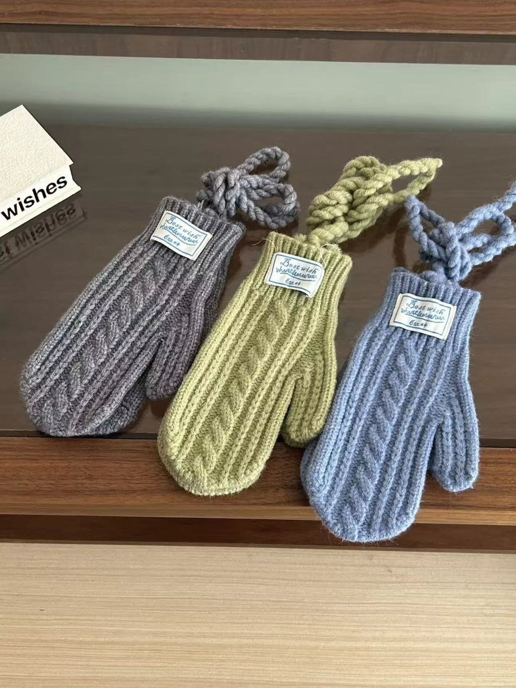 Cable Knit Warm Gloves