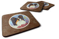 Papillon Yellow Butterfly Foam Coasters Set of 4 Cup Coasters for Indoor Outdoor, Tabletop Protection, Anti Slip, Mouse pad Material