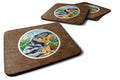 Australian Shepherd Puppy Foam Coasters Set of 4 Cup Coasters for Indoor Outdoor, Tabletop Protection, Anti Slip, Mouse pad Material