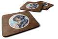 Rottweiler Foam Coasters Set of 4 Cup Coasters for Indoor Outdoor, Tabletop Protection, Anti Slip, Mouse pad Material