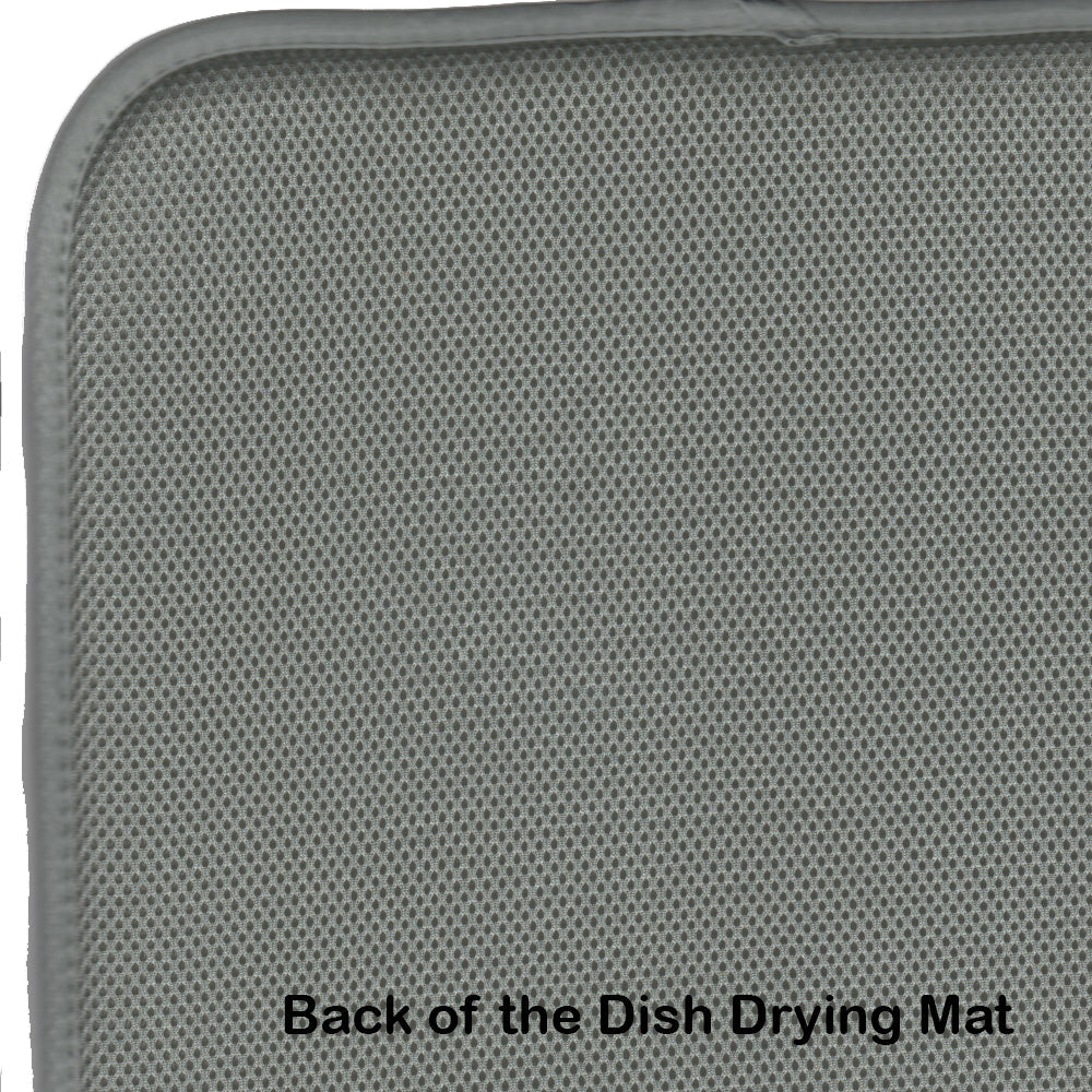 Saluki Dish Drying Mat Absorbent Dish Drying Mat Pad for Kitchen Counter Dish Drainer Mat for Countertop, 14 x 21", Multicolor