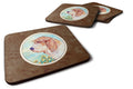 Petit Basset Griffon Vendeen PBGV Foam Coasters Set of 4 Cup Coasters for Indoor Outdoor, Tabletop Protection, Anti Slip, Mouse pad Material