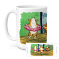 Little Ballerina Corgi Ceramic Coffee Mug 15 oz Decorative Large C Handle Mug Cup for Tea, Cocoa Hot Chocolate