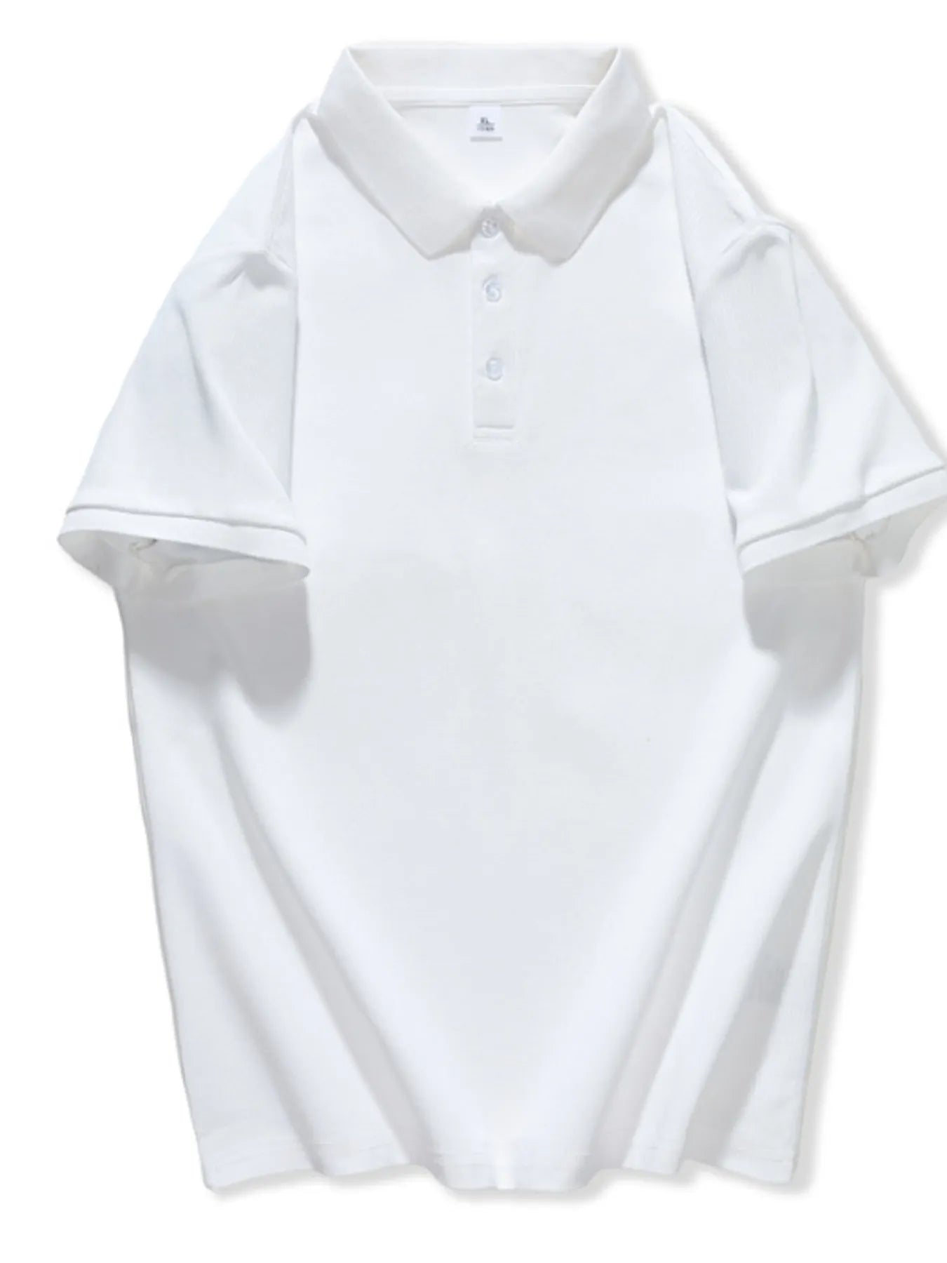 Men's Plus Size Casual Solid Color Polo Shirt