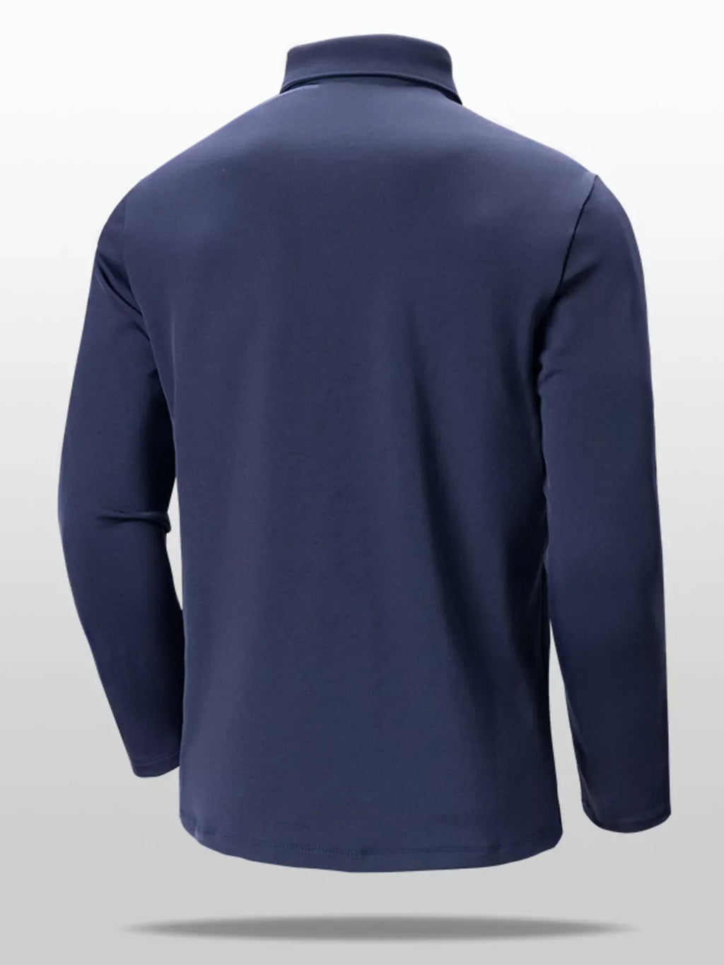 Men's Plus Size Long Sleeve Slim Fit Polo Shirt