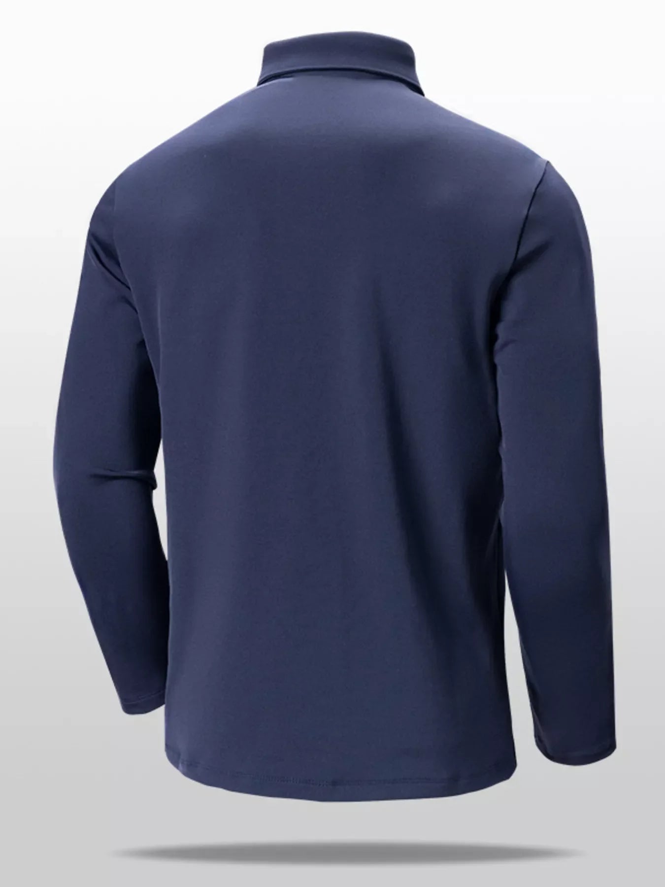 Men's Plus Size Long Sleeve Slim Fit Polo Shirt