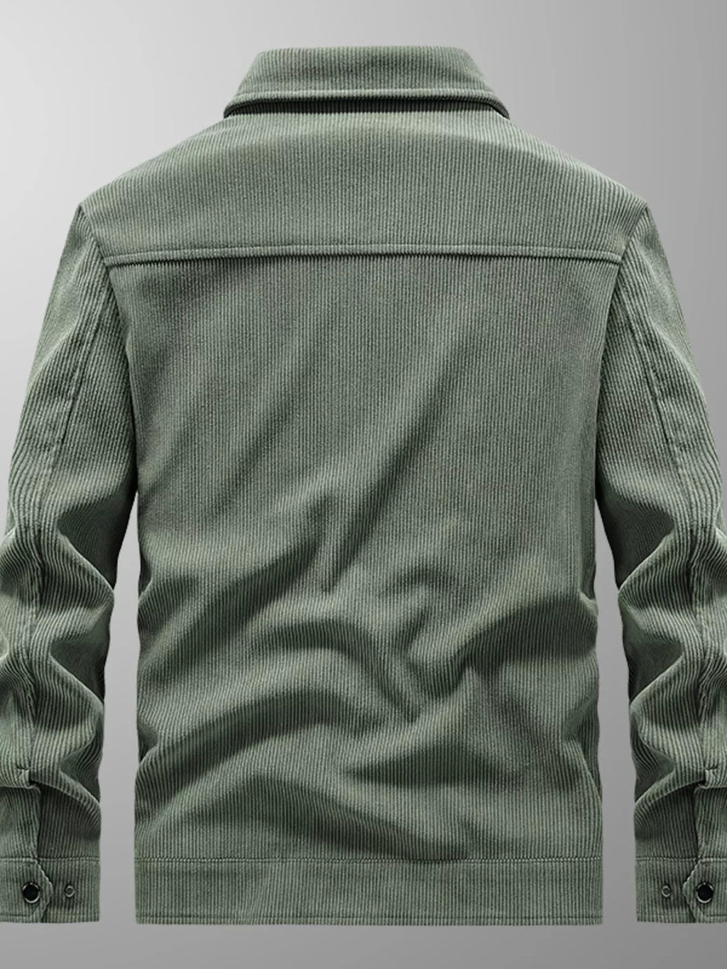 Men's Plus Size Casual Corduroy Button-Down Jacket