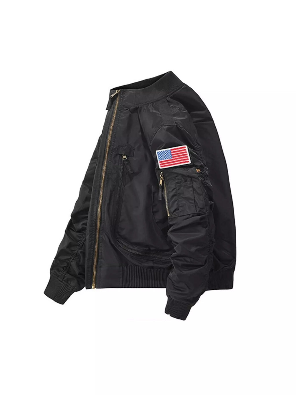 Men's Plus Size Zip Up Bomber Jacket